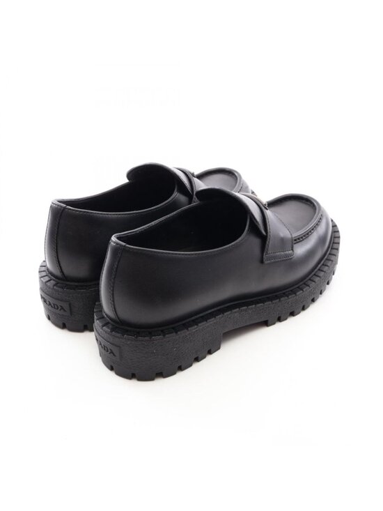 Prada Loafers Triangle Plate Leather main image 5